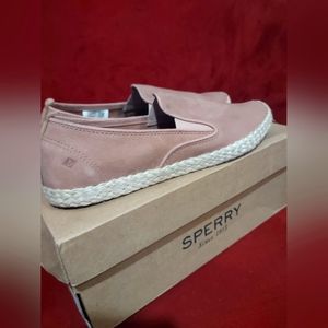 Women's size 9 sperry topsider sailor twin/ gore leather/ blush espadrilles